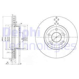 Тормозной диск BG3838 DELPHI