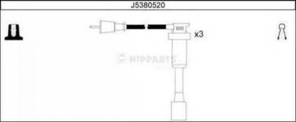 Ккомплект проводов зажигания J5380520 H B JAKOPARTS NIPPARTS