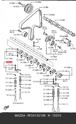 Коромысло - рокер клапана RF2A12G10B MAZDA