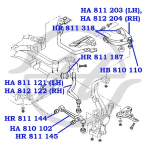 Сайлентблок HR 811 144 HANSE