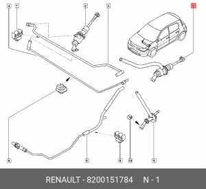 Цилиндр сцепления главный 8200151784 RENAULT