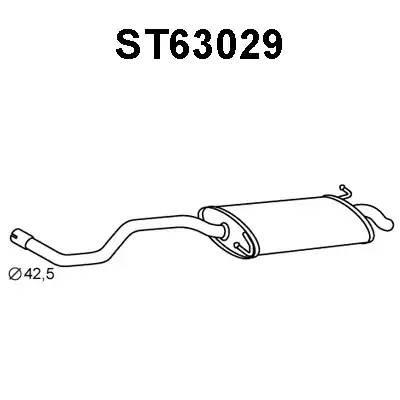 Глушитель выхлопных газов конечный ST63029 VENEPORTE