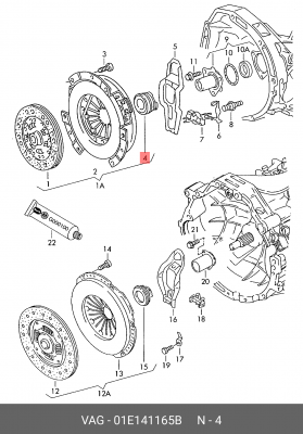 Выжимной подшипник 01E 141 165 B PORSCHE