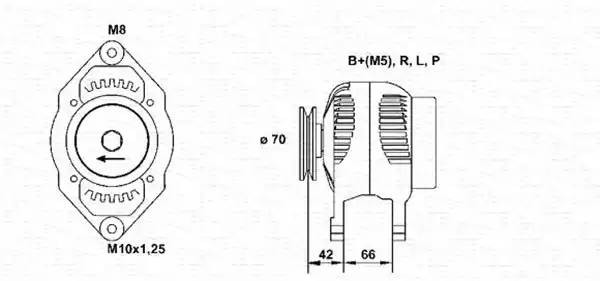 Генератор 943356925010 MAGNETI MARELLI