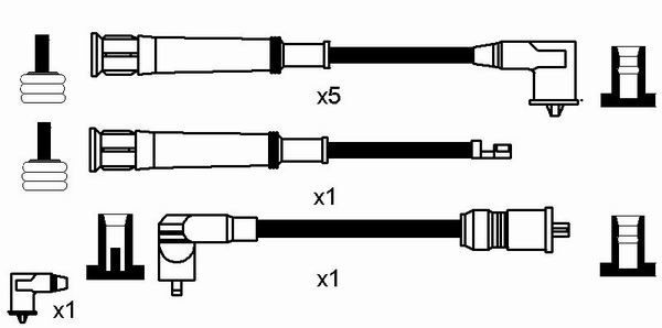Ккомплект проводов зажигания 2566 NGK NTK