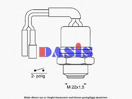 Термовыключатель, вентилятор радиатора 752006N AKS DASIS