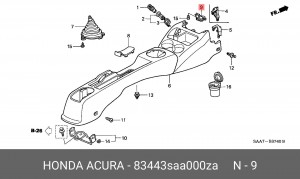 Деталь 83443SAA000ZA HONDA
