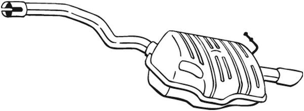 Средний глушитель выхлопных газов 105-511 BOSAL