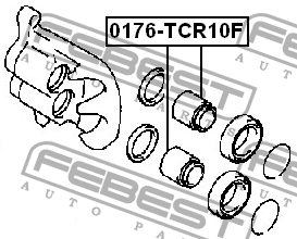 Поршень тормозного суппорта 0176-TCR10F FEBEST