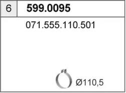 Монтажный комплект, глушитель 5990095 ASSO