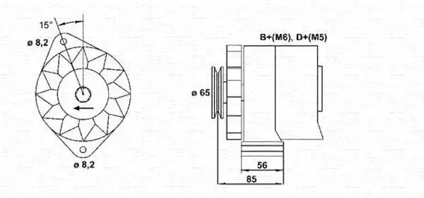Генератор 943356732010 MAGNETI MARELLI