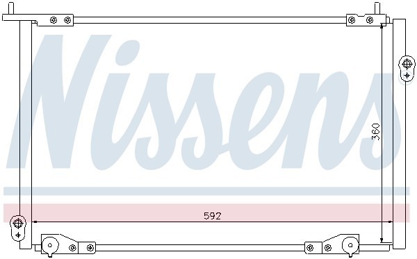Конденсатор, кондиционер 94736 NISSENS