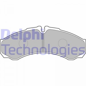 Комплект тормозных колодок, диско LP1802 DELPHI