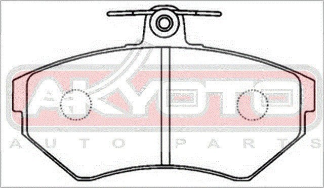 Колодки тормозные дисковые AKD-1009 AKYOTO