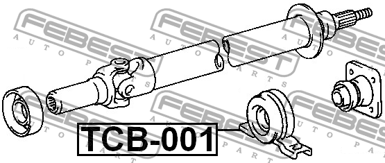 Опора карданного вала TCB-001 FEBEST