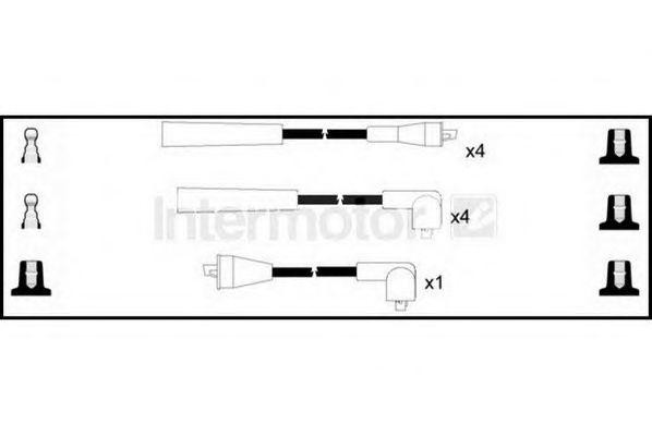 Ккомплект проводов зажигания 73628 STANDARD