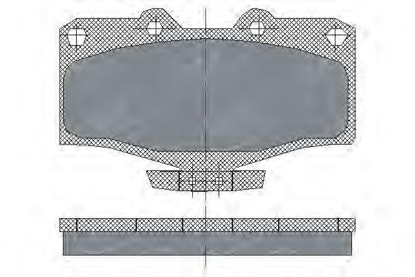 Комплект тормозных колодок, диско SP160 SCT