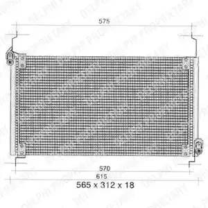 Конденсатор, кондиционер TSP0225259 DELPHI