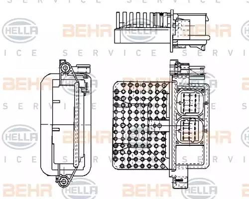 Блок управления, отопление / вентиляция 5HL351321161 HELLA