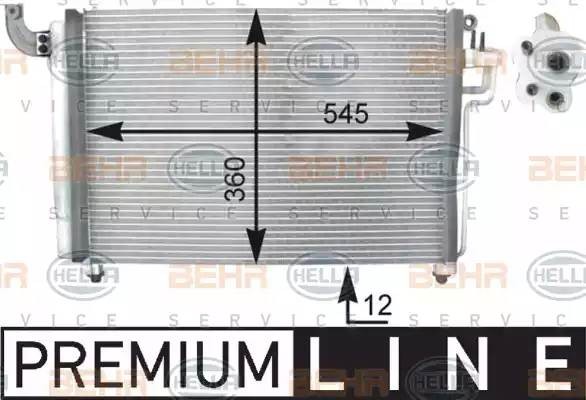 Конденсатор, кондиционер 8FC351303131 HELLA