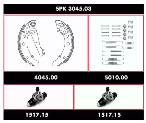 Комплект тормозных колодок SPK 3045.03 REMSA