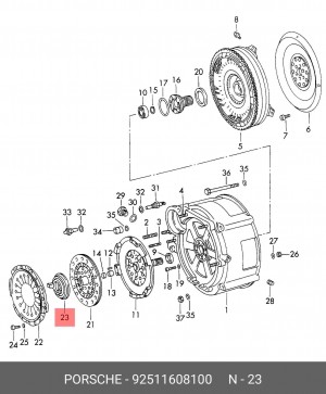 Выжимной подшипник 92511608100 PORSCHE
