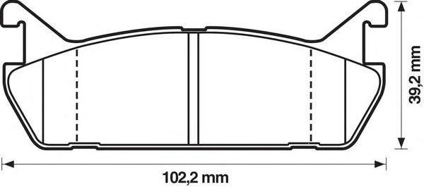 Комплект тормозных колодок, диско 572163B BENDIX JURID