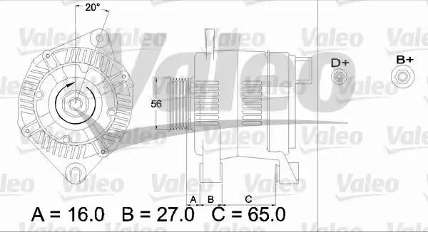 Генератор 436474 VALEO PHC