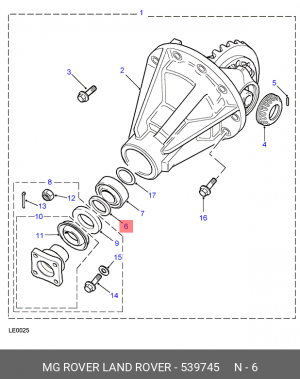 Деталь 539745 MG ROVER LAND ROVER