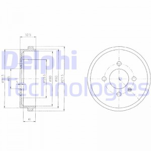 Тормозной барабан BF409 DELPHI