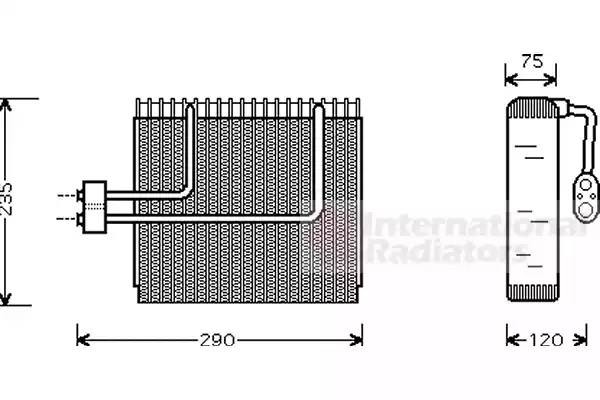 Испаритель, кондиционер 8200V002 VAN WEZEL