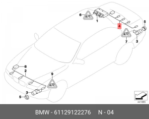 Жгут проводов 61 12 9 122 276 BMW