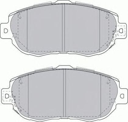 Комплект тормозных колодок, диско FSL1564 FERODO