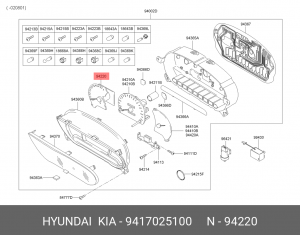 Тахометр 9417025100 HYUNDAI KIA