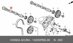 Распредвал 14200P8EL00 HONDA