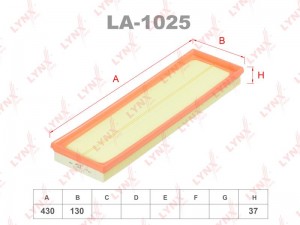 Фильтр воздушный LA-1025 LYNXAUTO