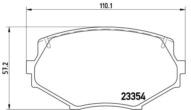 Комплект тормозных колодок, диско P49020 BREMBO
