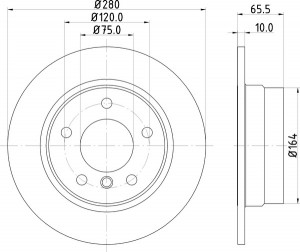 Тормозной диск MDC1731 MINTEX