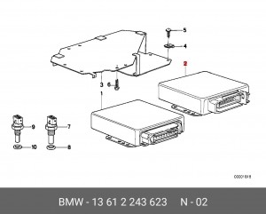 Блок управления, система впрыска 13 61 2 243 623 BMW