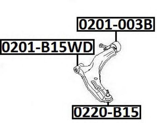 Рычаг подвески 0201-B15WD ASVA