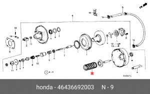 Тормозной шланг 46436692003 HONDA
