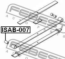 Сайлентблок - втулка рессоры ISAB-007 FEBEST