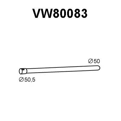 Выпускной трубопровод VW80083 VENEPORTE