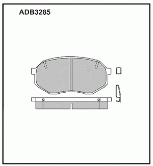 Колодки тормозные дисковые ADB3285 ALLIED NIPPON