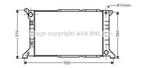 Радиатор охлаждения ДВС FD2204 AVA