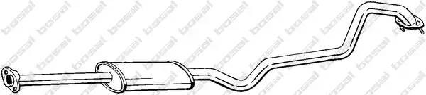 Средний глушитель выхлопных газов 288-093 BOSAL