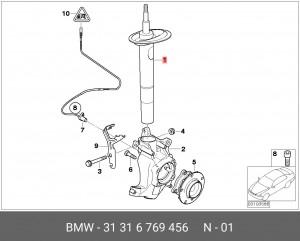 Амортизатор подвески 31 31 6 769 456 BMW