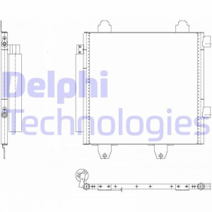 Конденсатор, кондиционер TSP0225643 DELPHI