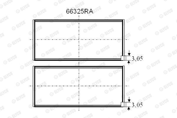 Подшипник 66325RA GLYCO