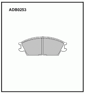 Колодки тормозные дисковые ADB0253 ALLIED NIPPON